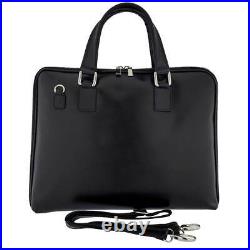 GlassOfVenice Fioretta Genuine Leather Italian Briefcase Laptop Messenger Bag Sh