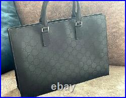 Gucci 190630 GG Guccissima Briefcase Business Nylon Laptop Bag