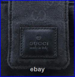 Gucci GG Black Canvas / Leather Tech / Laptop Case 92557 203419