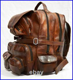 Handcrafted Orignal Durable Women Backpack Laptop Work Crossbody Brown Large Bag