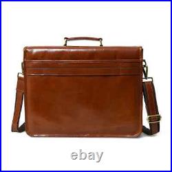 Handmade 16 Inch Leather Messenger Bag Office Laptop Satchel Bag For Men & Women