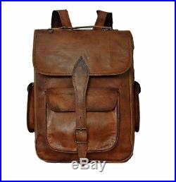 Handmade Genuine Leather Backpack Laptop Bag For Men Women Gift For Him Her