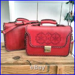 Handmade Leather Briefcase Best Laptop Messenger Bag Satchel for Men Women Gift