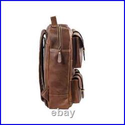 Handmade Premium Quality Leather Laptop Backpack with Spacious Compartments