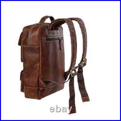 Handmade Premium Quality Leather Laptop Backpack with Spacious Compartments