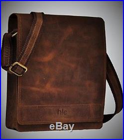 Handolederco Leather Messenger Satchel Laptop Bag For Men's And Women's Leather