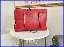 Henri Bendel Red Laptop Briefcase Bag