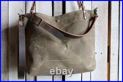 High Quality Design Big Waxed Canvas Tote For Women, Laptop, Shoulder Bag