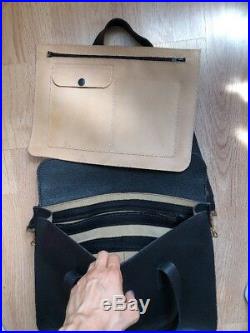 Hilary Johnson Designer Bag Handbag Black Leather Laptop bag women/Unisex