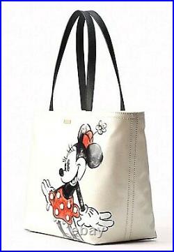 KATE SPADE Disney Minnie Mouse Zip Tote Francis Tote Bag Laptop $198 NWT