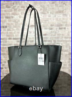 KATE SPADE MADISON LEATHER LARGE LAPTOP TOTE SHOULDER BAG PURSE $479 Black