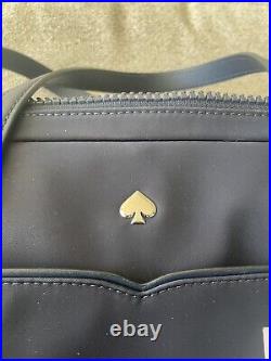 KATE SPADE NEW YORK Jae Dark Navy Blue Nylon Laptop Shoulder Bag #WKRU6618