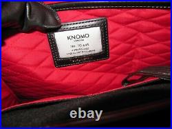 KNOMO Carry-on roller bag w Laptop pocket Designed London Blk/Gold Above th Rest