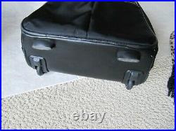 KNOMO Carry-on roller bag w Laptop pocket Designed London Blk/Gold Above th Rest