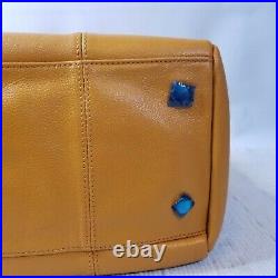 KNOMO London Valencia Handbag Laptop Briefcase Mango Leather Women's Career NEW