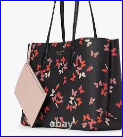 Kate Spade All Day BUTTERFLY TOTE +ZIP POUCH, Laptop/ Work BAG, NWT