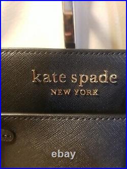 Kate Spade Bag Wallet Scarf Laptop Tote Cameron X Large 19x11! Black Free Ship