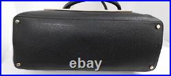 Kate Spade Black Leather Beige Leather Piping Tote Shoulder Laptop Bag