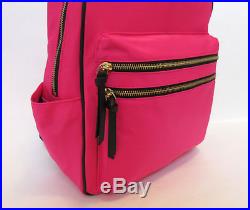 Kate Spade Bradley Wilson Road Backpack LAPTOP Nylon Pink Radish Book Bag NWT