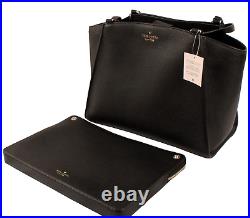 Kate Spade Brim Pebble Leather Laptop Tote & Detachable Laptop Sleeve Black