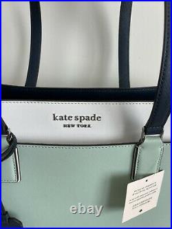 Kate Spade Cameron Laptop Tote Large Spring Meadow Mint $449
