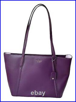 Kate Spade Cara Large Tote Shoulder Bag Laptop Carryall Plum Purple Mint Cond