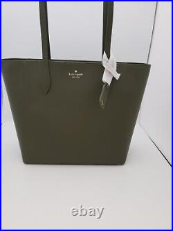 Kate Spade Dana Saffiano PVC Tote laptop Large Bag Enchanted Green KB617 $359