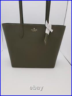 Kate Spade Dana Saffiano PVC Tote laptop Large Bag Enchanted Green KB617 $359