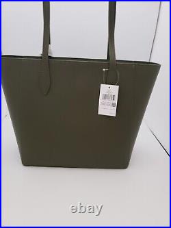 Kate Spade Dana Saffiano PVC Tote laptop Large Bag Enchanted Green KB617 $359