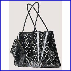 Kate Spade Flower EVERYTHING Shadow See Through Large Tote Bag Fits 15 Laptop