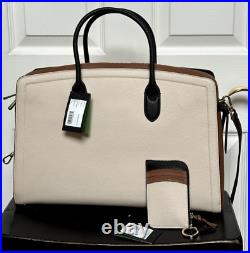 Kate Spade Knott Colorblock Commuter Laptop Bag+zip Cardholdernwt Allspice