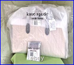 Kate Spade Knott Colorblock Commuter Laptop Bag+zip Cardholdernwt Allspice