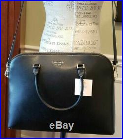 Kate Spade Laptop Bag Spencer Dome Universalnwt Black Leather Crossbody Satchel