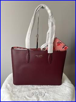 Kate Spade Large All Day Large Tote Ditsy Rose Pop & Wristlet Fits 13 Laptop