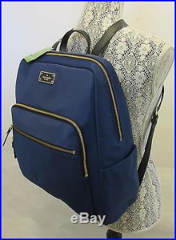 Kate Spade Large Hilo Blake Avenue Laptop Backpack Blue Book Bag Travel Bag NWT