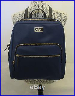 Kate Spade Large Hilo Blake Avenue Laptop Backpack Blue Book Bag Travel Bag NWT