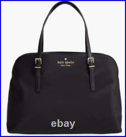 Kate Spade Large Laptop Tote Womens Black Nylon Leather Work Marybeth