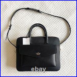 Kate Spade Leather 13 Double Zip Laptop Bag in Black