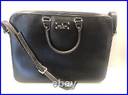 Kate Spade Leather Laptop Bag Tote Black Briefcase