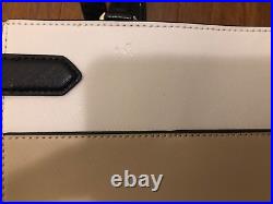 Kate Spade New NWOT Staci Laptop Tote Large Shoulder Bag Beige Leather Handbag