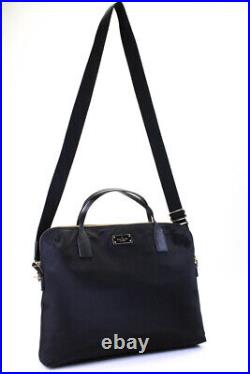 Kate Spade New York Womens Black Nylon Top Handle Laptop Bag Handbag