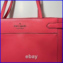 Kate Spade Pink Staci Tote Bag and Wallet Set Purse Laptop Barbie