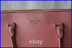 Kate Spade Serene Pink SPENCER Large Leather Universal Laptop Work Tote Bag