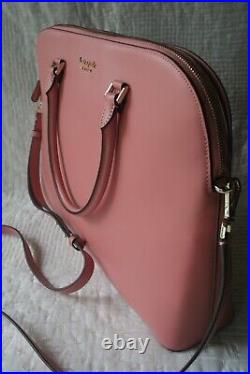 Kate Spade Serene Pink SPENCER Large Leather Universal Laptop Work Tote Bag