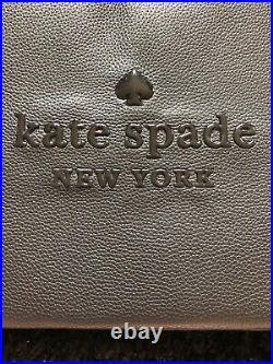 Kate Spade Sienna Logo Laptop 15 Sleeve Black Pebbled Leather Laptop Bag $110