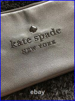 Kate Spade Sienna Logo Laptop 15 Sleeve Black Pebbled Leather Laptop Bag $110