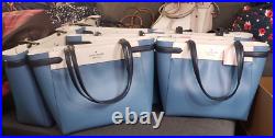 Kate Spade Staci 15 Inch Laptop Tote Triple Compartment Leather Colorblock bag