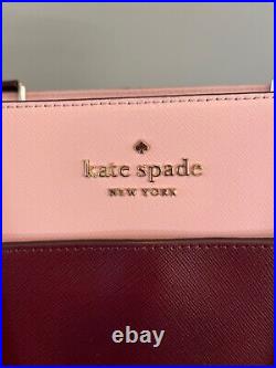 Kate Spade Staci Colorblock Laptop Tote Rose Smoke Multi / Gold