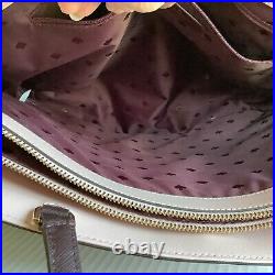 Kate Spade Staci Colorblock Laptop Tote /Shoulder Bag Rose Smoke With Pink Blocks