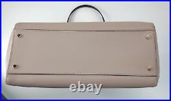 Kate Spade Staci Large Tote Laptop Bag Colorblock Warm Beige White Shoulder NWOT